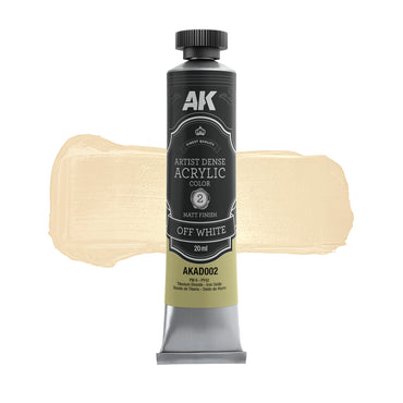 AK Interactive Artist Dense Acrylics - Off White (20ml)