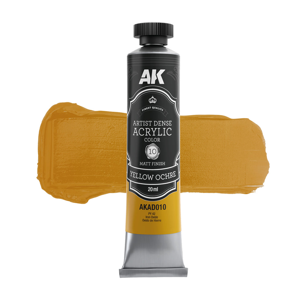AK Interactive Artist Dense Acrylics - Yellow Ochre (20ml)