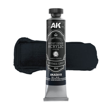 AK Interactive Artist Dense Acrylics - Paynes Grey (20ml)
