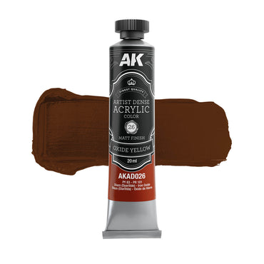 AK Interactive Artist Dense Acrylics - Oxide Yellow (20ml)