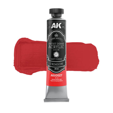 AK Interactive Artist Dense Acrylics - Crimson (20ml)