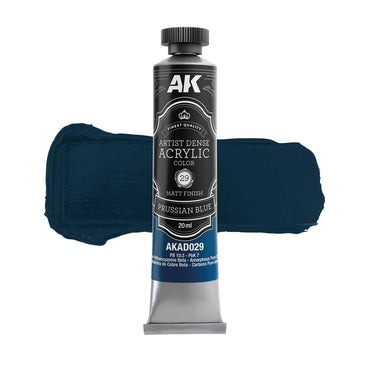 AK Interactive Artist Dense Acrylics - Prussian Blue (20ml)