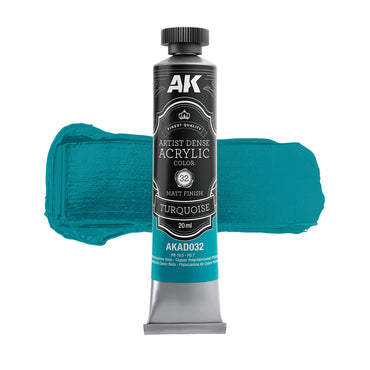 AK Interactive Artist Dense Acrylics - Turquoise (20ml)