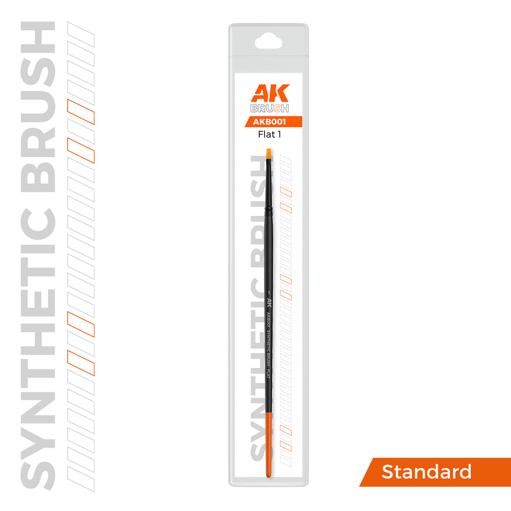 AK Interactive Synthetic Brushes - Flat 1