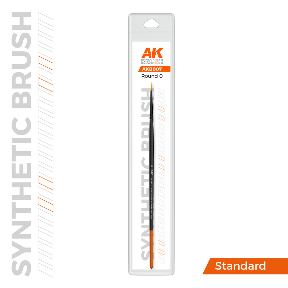 AK Interactive Synthetic Brushes - Round 0