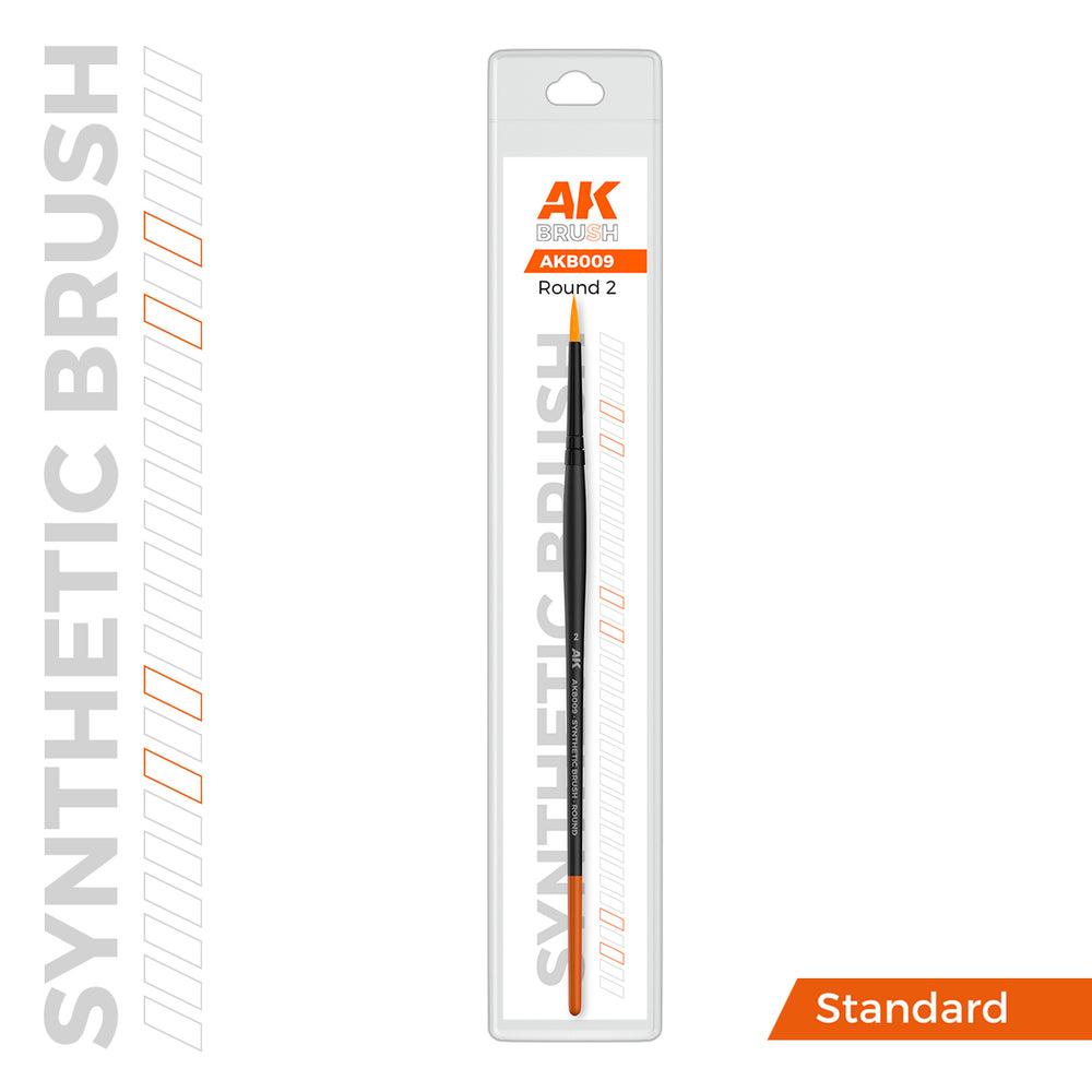 AK Interactive Synthetic Brushes - Round 2