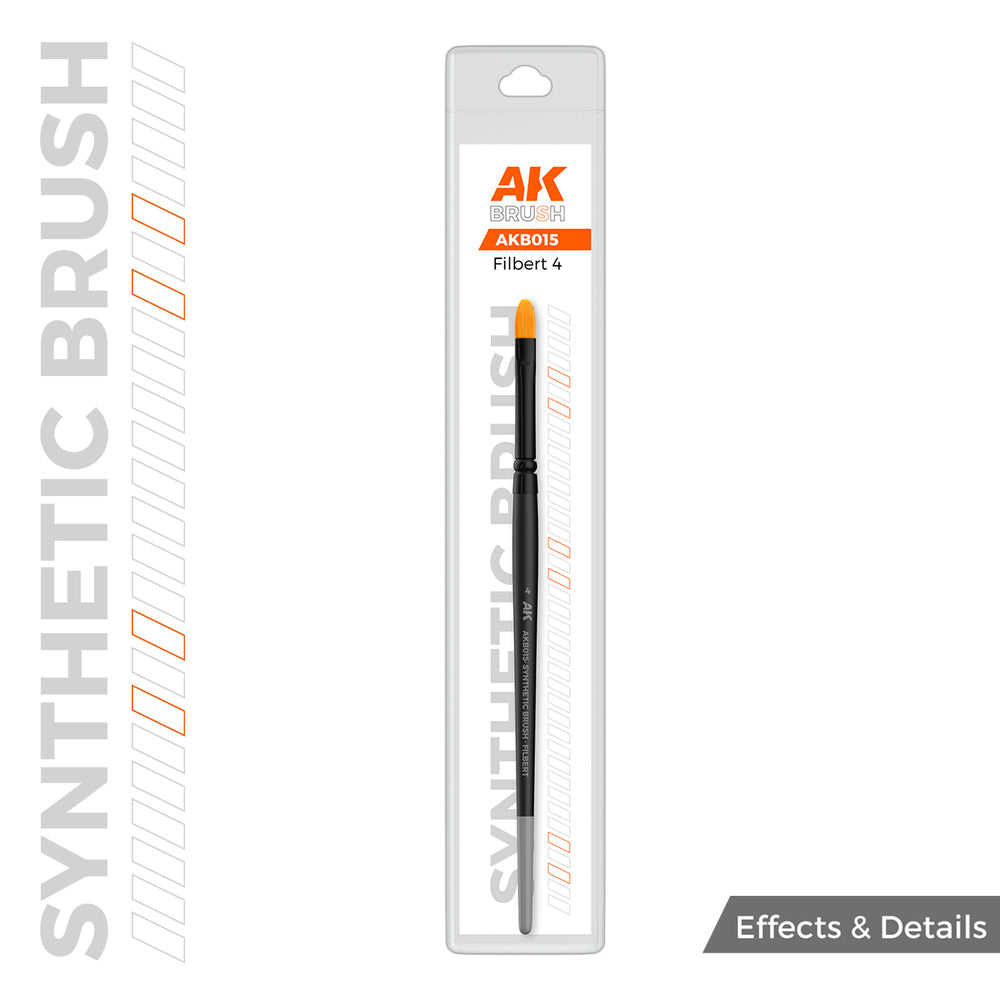 AK Interactive Synthetic Brushes - Filbert 4