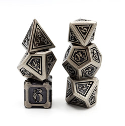 Foam Brain Games: Alchemist Metals Iron - Metal RPG Dice Set