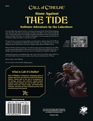 Call of Cthulhu 7th Edition: Solo Adventure - Alone Against the Tide