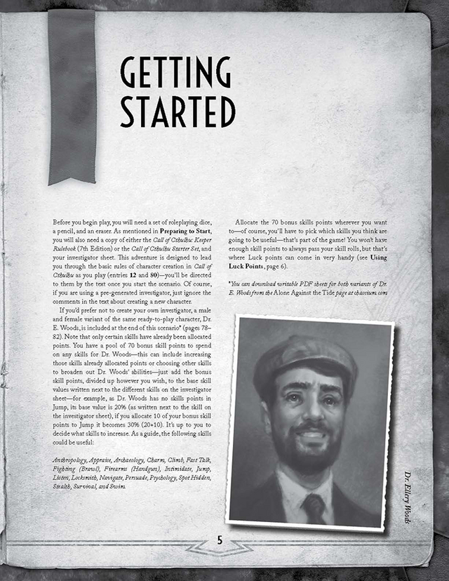 Call of Cthulhu 7th Edition: Solo Adventure - Alone Against the Tide