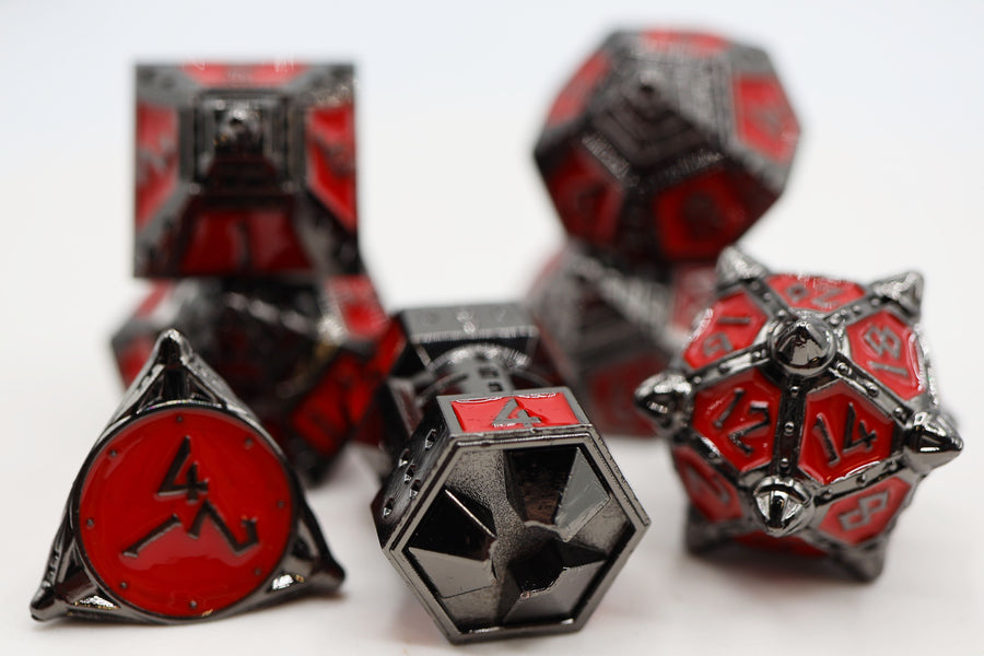 Foam Brain Games: Dice 51 Blood Moon - Metal Dice Set