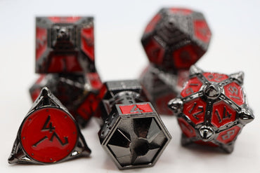 Foam Brain Games: Dice 51 Blood Moon - Metal Dice Set