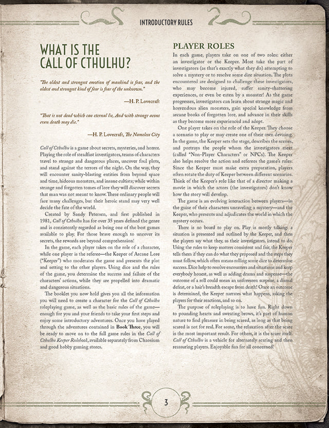 Call of Cthulhu 7th Edition: Starter Set