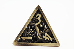 Foam Brain Games: Dragon Essence Bronze - Hollow Metal RPG Dice Set