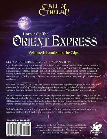 Call of Cthulhu 7th Edition: Horror on the Orient Express Set