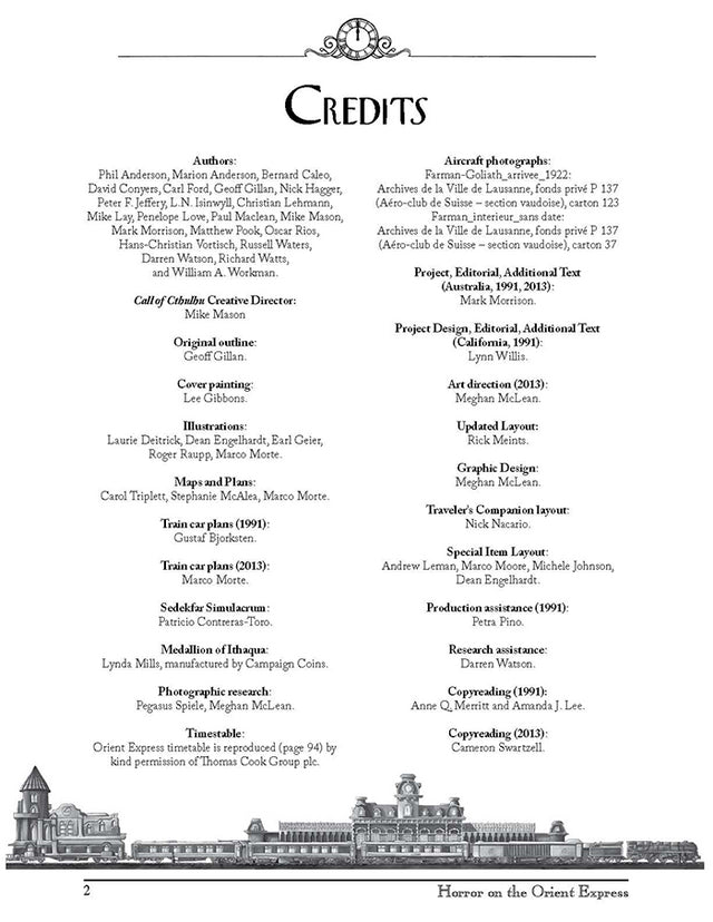 Call of Cthulhu 7th Edition: Horror on the Orient Express Set