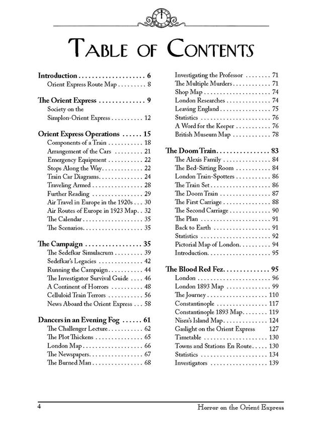 Call of Cthulhu 7th Edition: Horror on the Orient Express Set