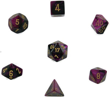 Chessex: Gemini Polyhedral Black-Purple/Gold (CHX 26440)