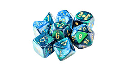 Chessex: Gemini Green-Teal/Gold 7-Die Set with Bonus Die (CHX 30078)