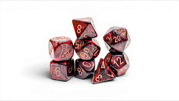 Chessex: Lustrous Gothic/Copper 7-Die Set with Bonus Die (CHX 30080)