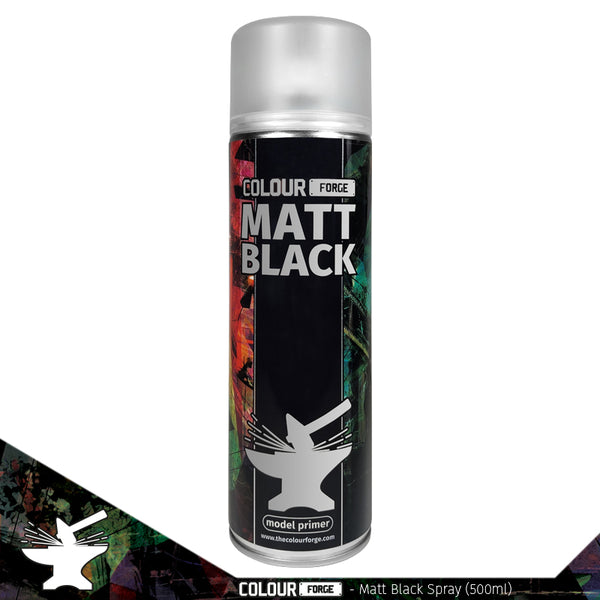 Colour Forge Spray: Matt Black (500 ml)