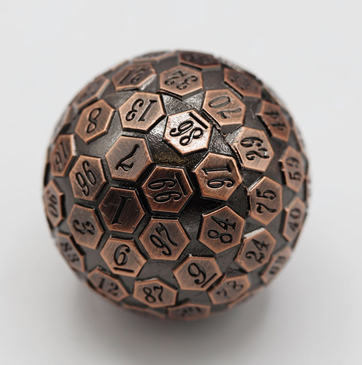 Foam Brain Games: 45mm Metal Copper D100