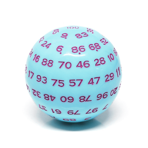 Foam Brain Games: 45mm D100 - Blue Jay