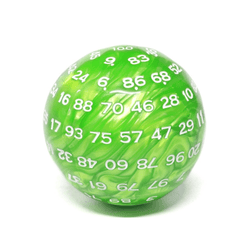 Foam Brain Games: 45mm D100 - Green Pearl