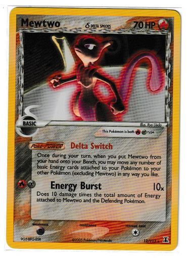 Mewtwo (12/113) (Delta Species) [EX: Delta Species] (M2DS001)