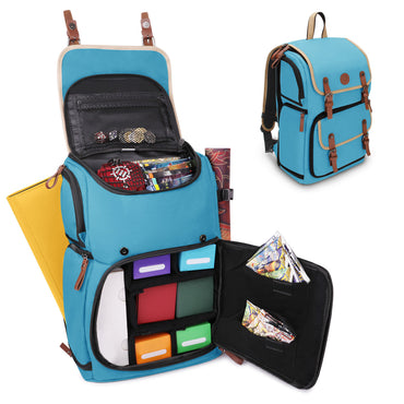 Enhance: Designer Edition Trading Card Storage Backpack - Blue