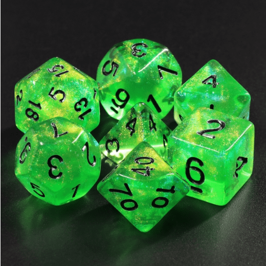Foam Brain Games: Emerald City Dice Set