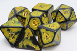 Foam Brain Games: Timeworn Yellow RPG Dice Set