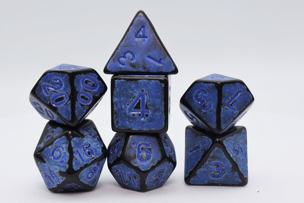 Foam Brain Games: Timeworn Blue RPG Dice Set