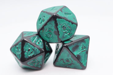 Foam Brain Games: Timeworn Green RPG Dice Set