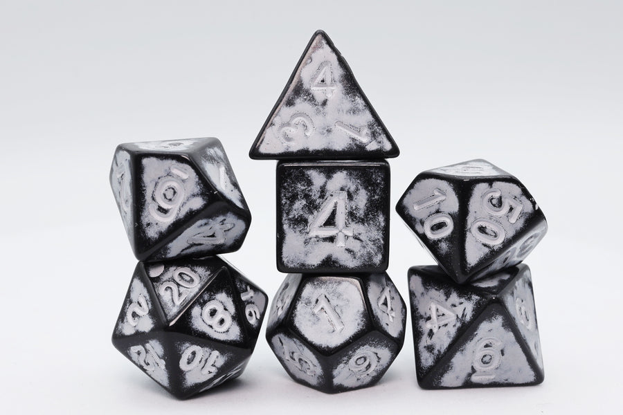 Foam Brain Games: Timeworn White - Dice Set
