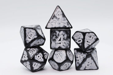 Foam Brain Games: Timeworn White - Dice Set