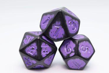 Foam Brain Games: Timeworn Purple RPG Dice Set
