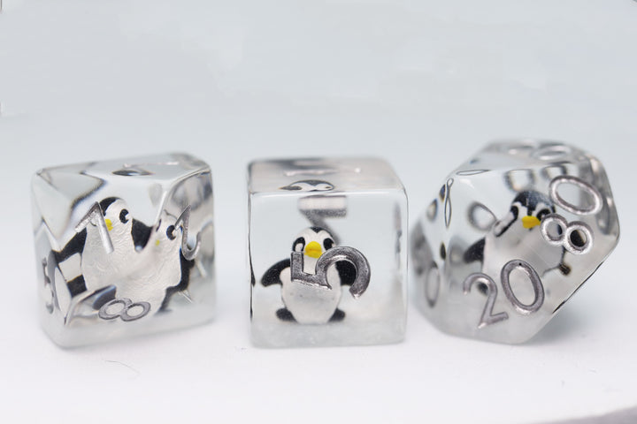 Foam Brain Games: Baby Penguin RPG Dice Set