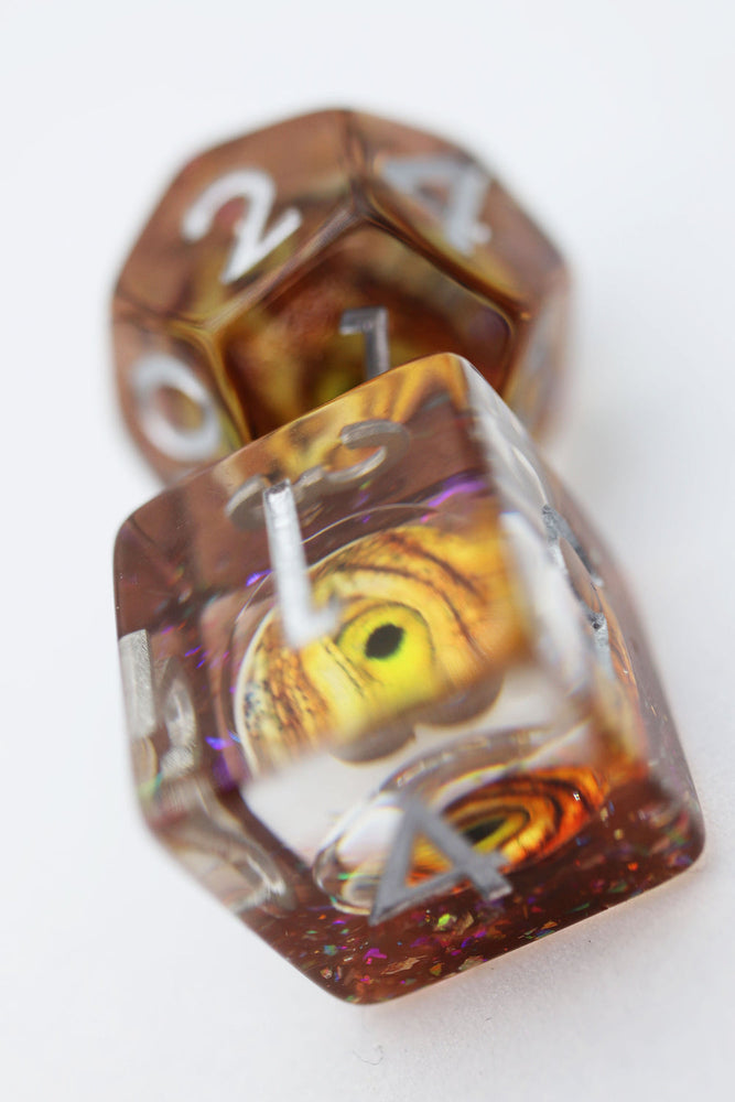 Foam Brain Games: Golden Dragon Eye Dice Set