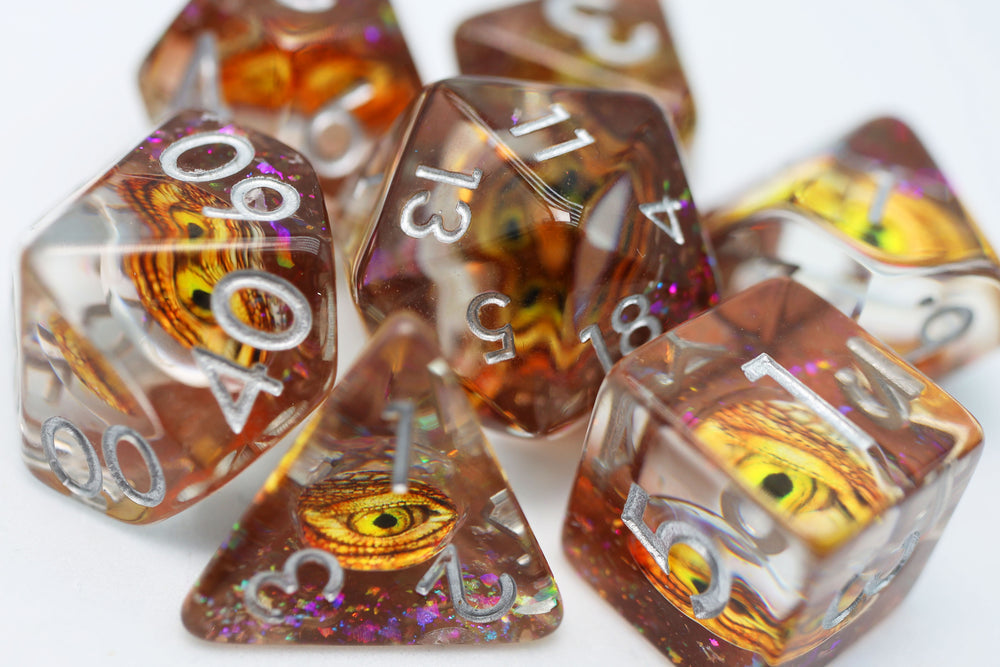 Foam Brain Games: Golden Dragon Eye Dice Set