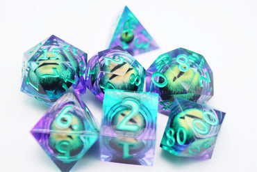 Foam Brain Games: Sharp Edge Moving Eye RPG Dice Set - Enchanted Cyclops