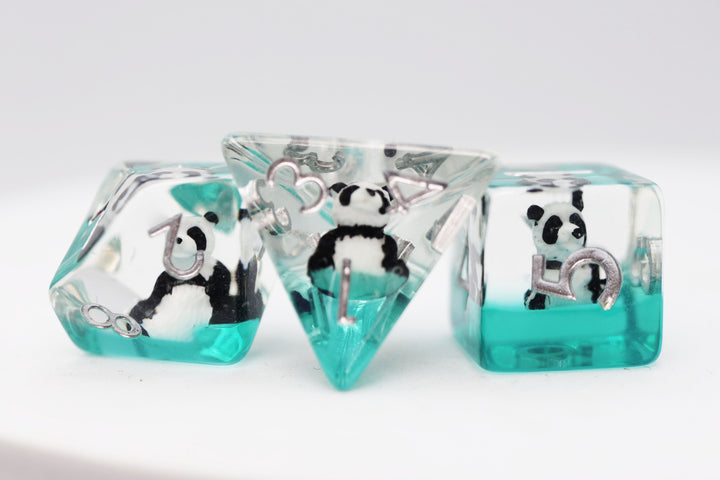 Foam Brain Games: Panda on Water RPG Dice Set