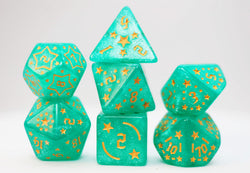 Foam Brain Games: Shooting Stars - Magnesium RPG Dice Set