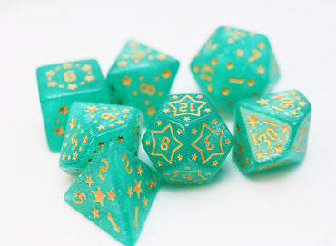 Foam Brain Games: Shooting Stars - Magnesium RPG Dice Set