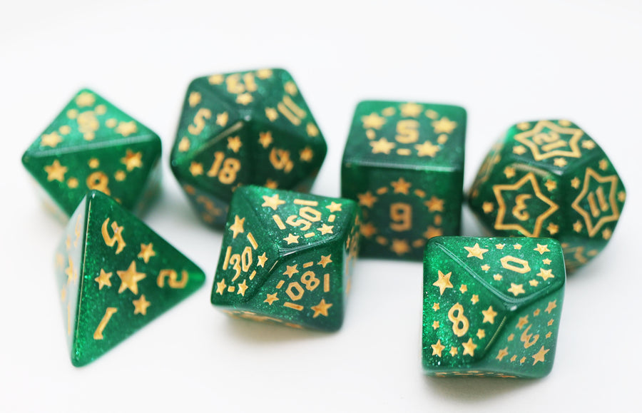 Foam Brain Games: Shooting Stars - Manganese RPG Dice Set