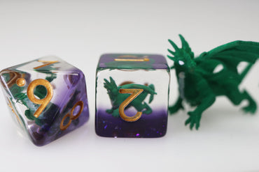 Foam Brain Games: Young Green Dragon RPG Dice Set