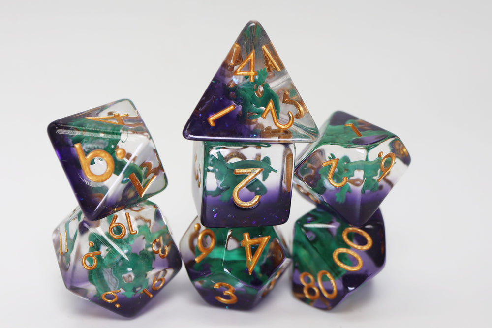 Foam Brain Games: Young Green Dragon RPG Dice Set