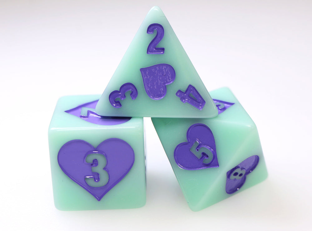 Foam Brain Games: Young Love RPG Dice Set