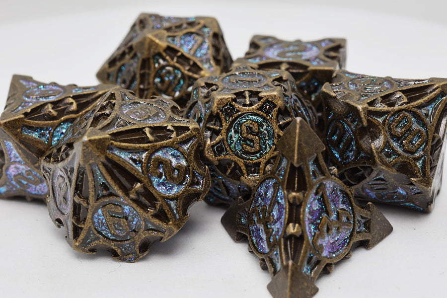 Foam Brain Games: Night Sky Arrow - Metal RPG Dice Set