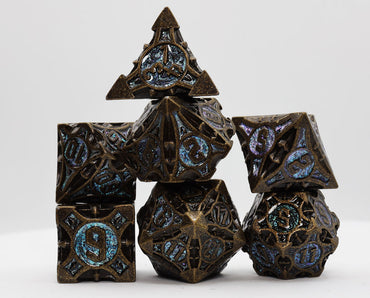 Foam Brain Games: Night Sky Arrow - Metal RPG Dice Set